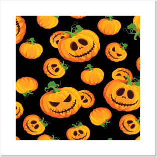 Halloween Pumpkin Orange Posters and Art